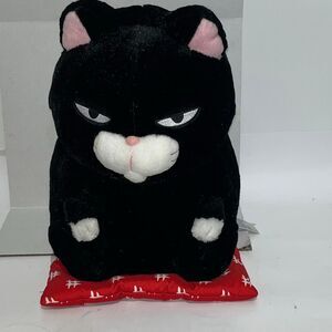 Amuse Multicolor Hige Manjyu Kuromame Cat Soft Plush Toy Stuffed Animal